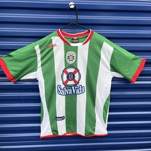 Real Club Deportivo Salva Vida 2006-2007 Marathon Home Kit Green/White M Large L